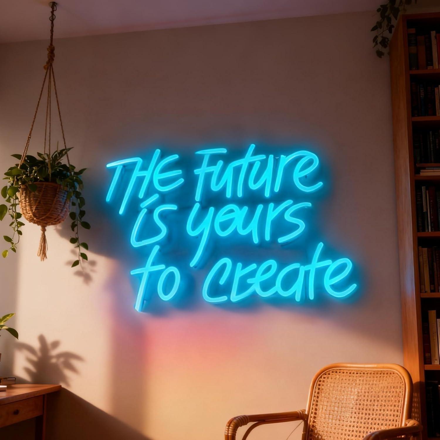 Accessories For Your Gaming Room - Neonowy napis „The Future is Yours”