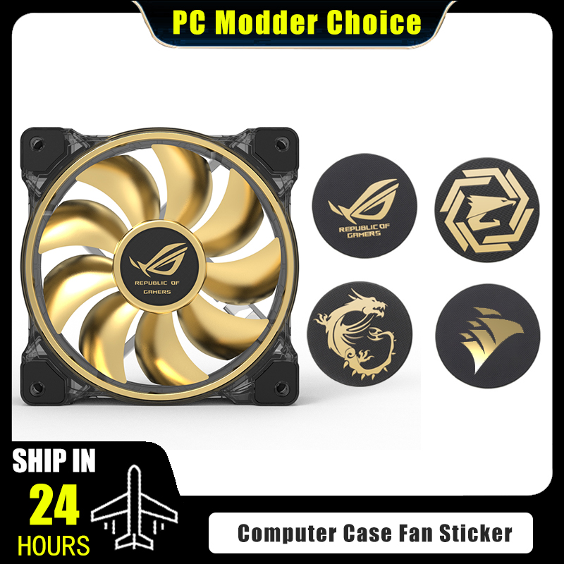 Gaming Accessories For Room - Naklejka z logo wentylatora obudowy komputera,