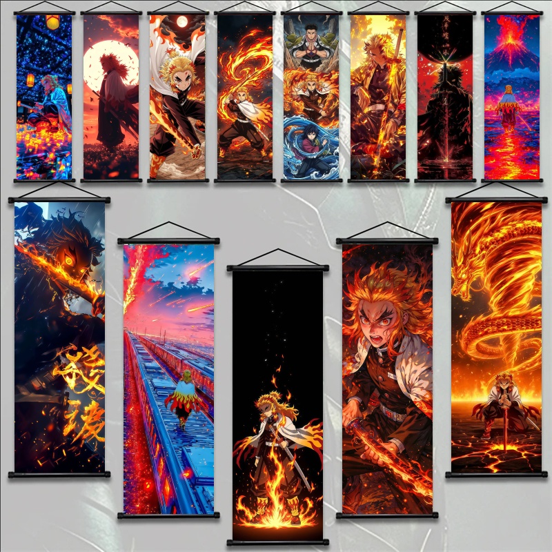 Gaming Accessories Wall - Demon Slayer Kyojuro Rengoku HD Druk