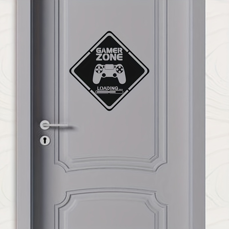 Gaming Accessories Wall - 1szt Naklejka na drzwi Gamer Zone