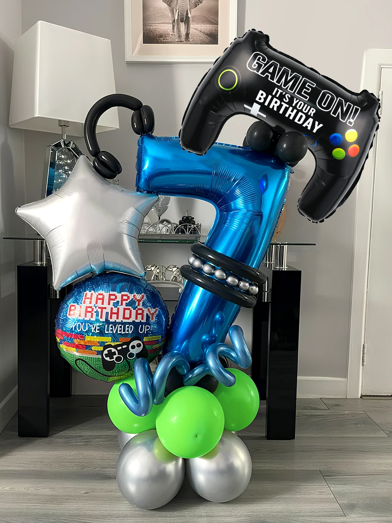 Gaming Accessories Boys - Zestaw balonów urodzinowych z motywem gier,