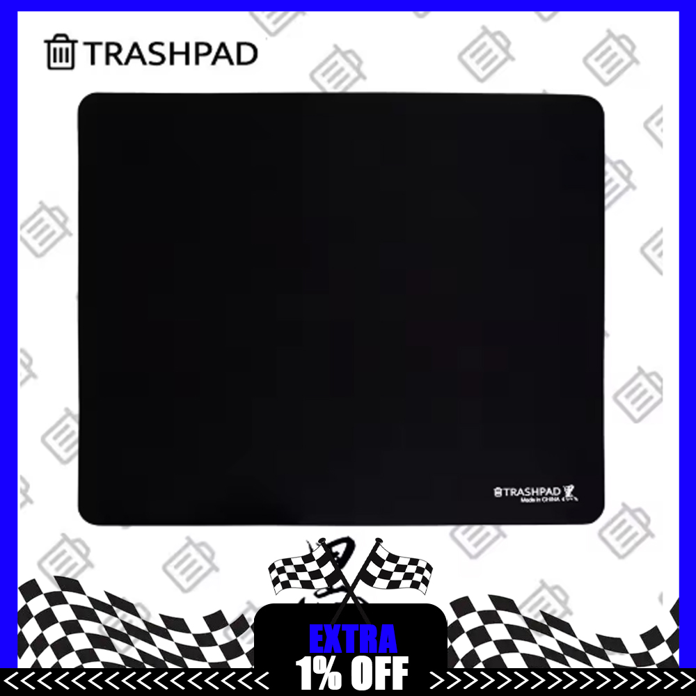 Gaming Accessories For Valorant - TRASHPAD BLACK Gaming Mousepad FPS Kontrolowana