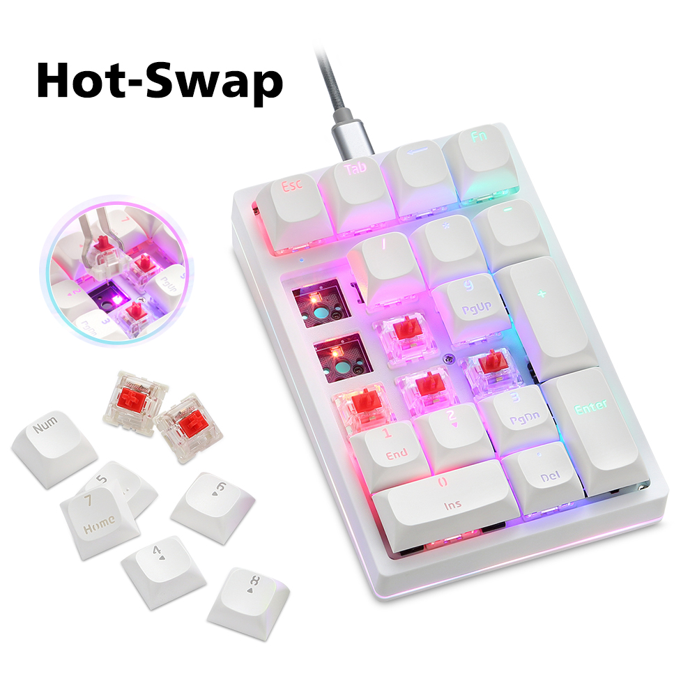 K24Pro 21 klawiszy klawiatura  – Keyboard Numpad Separate recenzja i cena