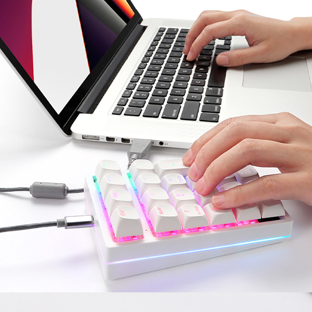 K24Pro 21 klawiszy klawiatura  – Keyboard Numpad Separate recenzja i cena