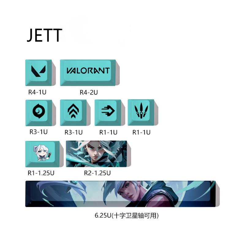 Reyna Valorant klawisze PBT kl – Gaming Accessories For Valorant recenzja i cena