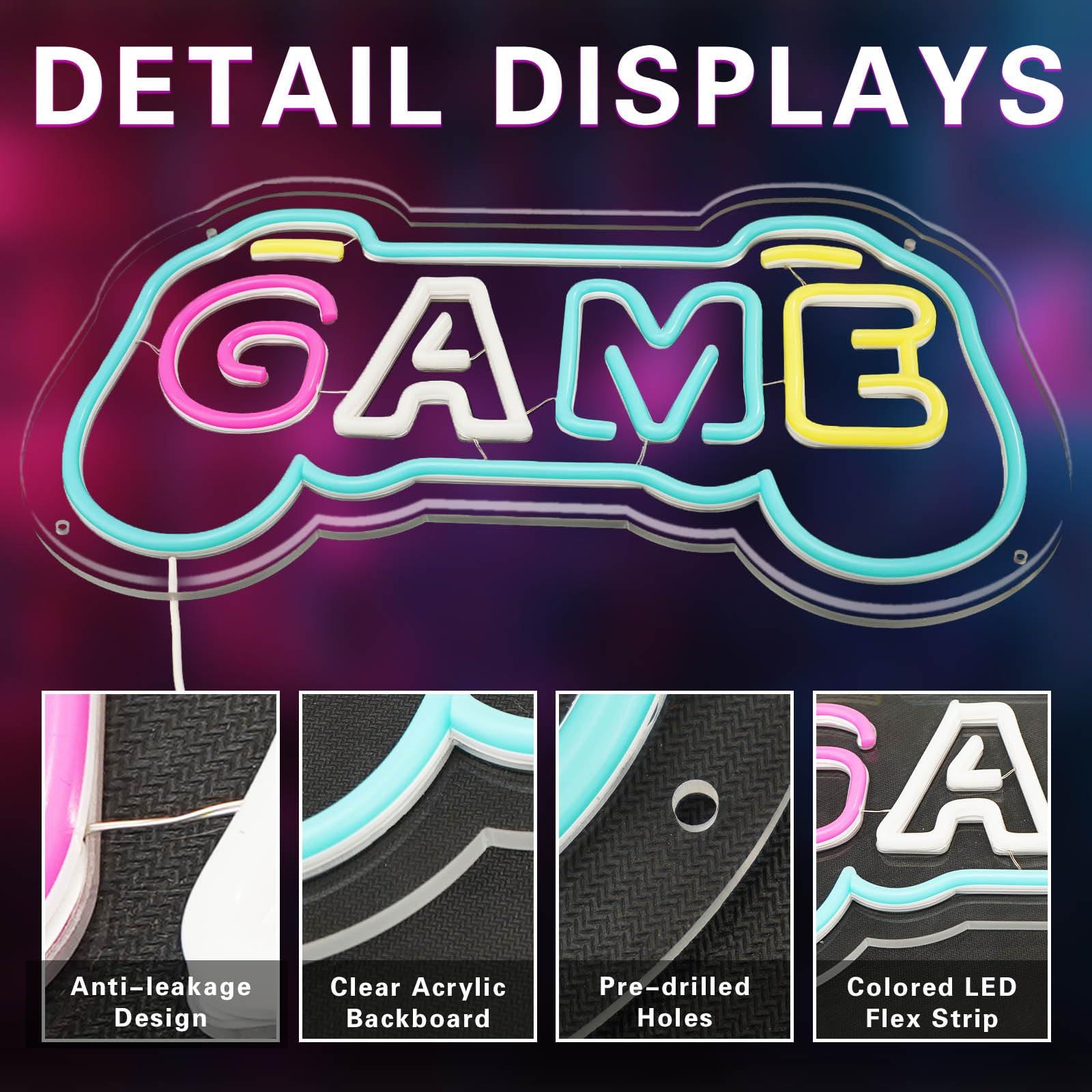 Neonowy znak do pokoju gracza, – Gaming Accessories Boys recenzja i cena