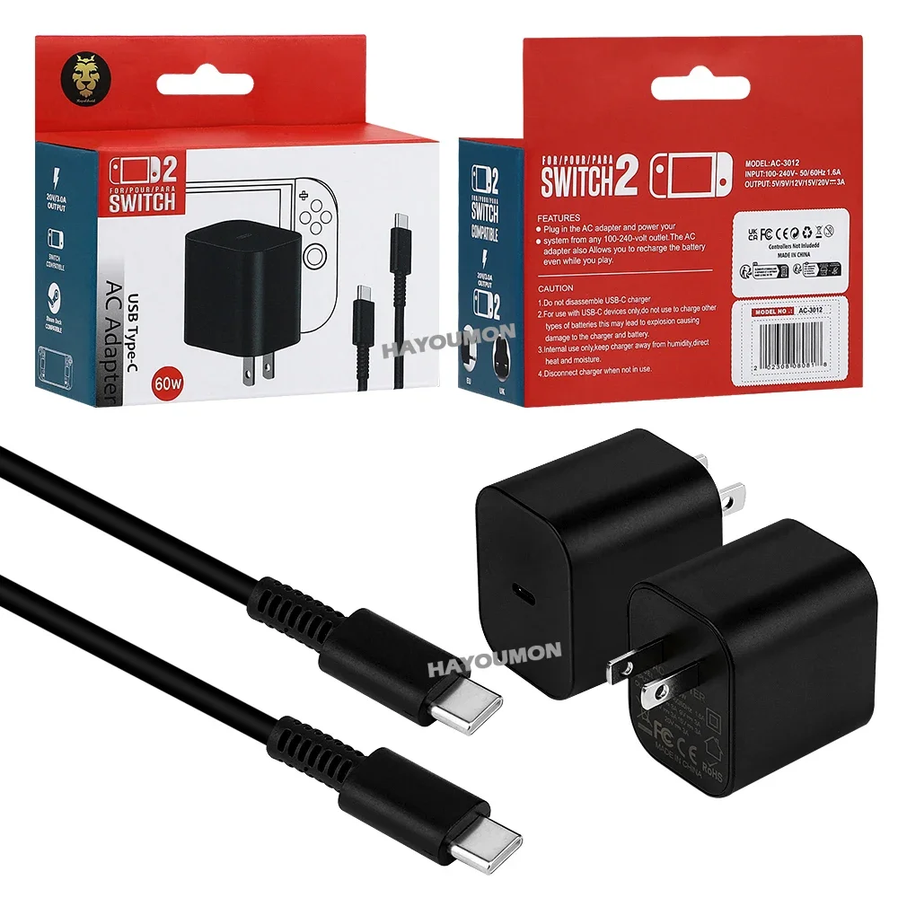Zasilacz sieciowy do Switch 2, – Gaming Accessories Wall recenzja i cena